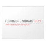 Lorrimore Square  Notepads
