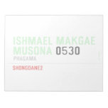 ISHMAEL MAKGAE MUSONA  Notepads