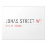JONAS STREET  Notepads