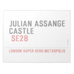 JULIAN ASSANGE CASTLE    Notepads