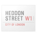 HEDDON STREET  Notepads