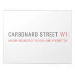 Carbonaro street  Notepads