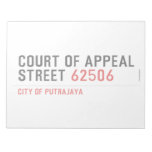 COURT OF APPEAL STREET  Notepads