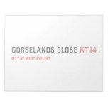 Gorselands Close  Notepads