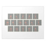 Happy
 Birthday
 Allison  Notepads