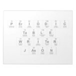 Periodic
 Table
 Writer
 Jason  Notepads