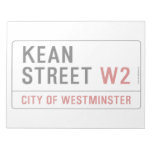 KEAN street  Notepads