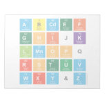 Abcdef
 ghijk
 lmnopq
 rstuv
 wxy&z  Notepads