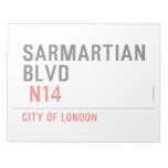 sarmartian blvd   Notepads