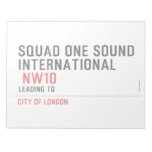 SQUAD ONE SOUND INTERNATIONAL   Notepads