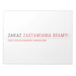 ZAKAZ  Notepads