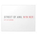 Street of anil  Notepads