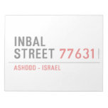 Inbal Street  Notepads