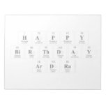 Happy
 Birthday
 Ardra  Notepads