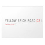 YELLOW BRICK ROAD  Notepads