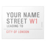 Your Name Street  Notepads