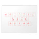 Periodic Table Writer  Notepads