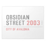 Obsidian Street  Notepads