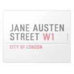 Jane Austen Street  Notepads