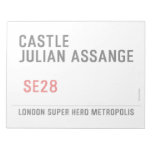 CASTLE  JULIAN ASSANGE    Notepads
