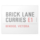 brick lane  curries  Notepads
