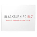 Blackburn Rd  Notepads
