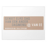 Geniet elke dag van een ander         dagmenu  Notepads