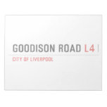Goodison road  Notepads