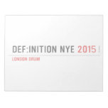 DEF:INITION NYE  Notepads
