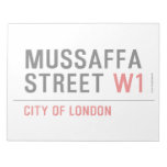 Mussaffa Street  Notepads