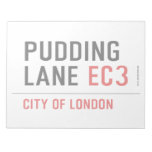 PUDDING LANE  Notepads