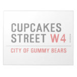 cupcakes Street  Notepads