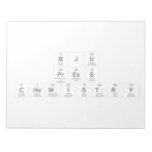 BJU
 Press
 Chemistry  Notepads