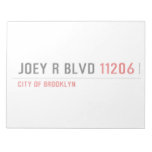 JOEY R BLVD  Notepads