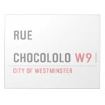 Rue  chocololo  Notepads