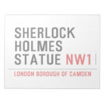 sherlock holmes statue  Notepads