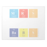 MRS
 
 BABS  Notepads