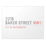 221B BAKER STREET  Notepads