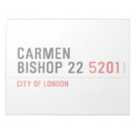 Carmen Bishop 22  Notepads