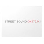 STREET Sound  Notepads