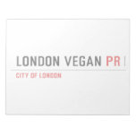 London vegan  Notepads
