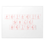 Periodic
 Table
 Writer  Notepads
