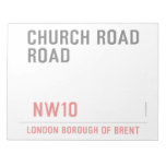 CHURCH ROAD ROAD      Notepads