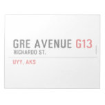 GRE AVENUE  Notepads