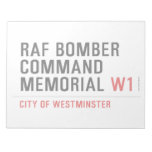 raf bomber command memorial  Notepads