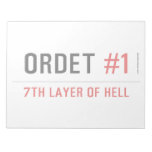 ORDET  Notepads