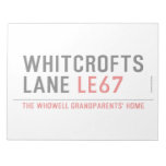 whitcrofts lane  Notepads