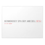 Bermondsey spa buy and sell  Notepads