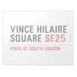 Vince hilaire Square  Notepads