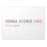 Donna Avenue  Notepads